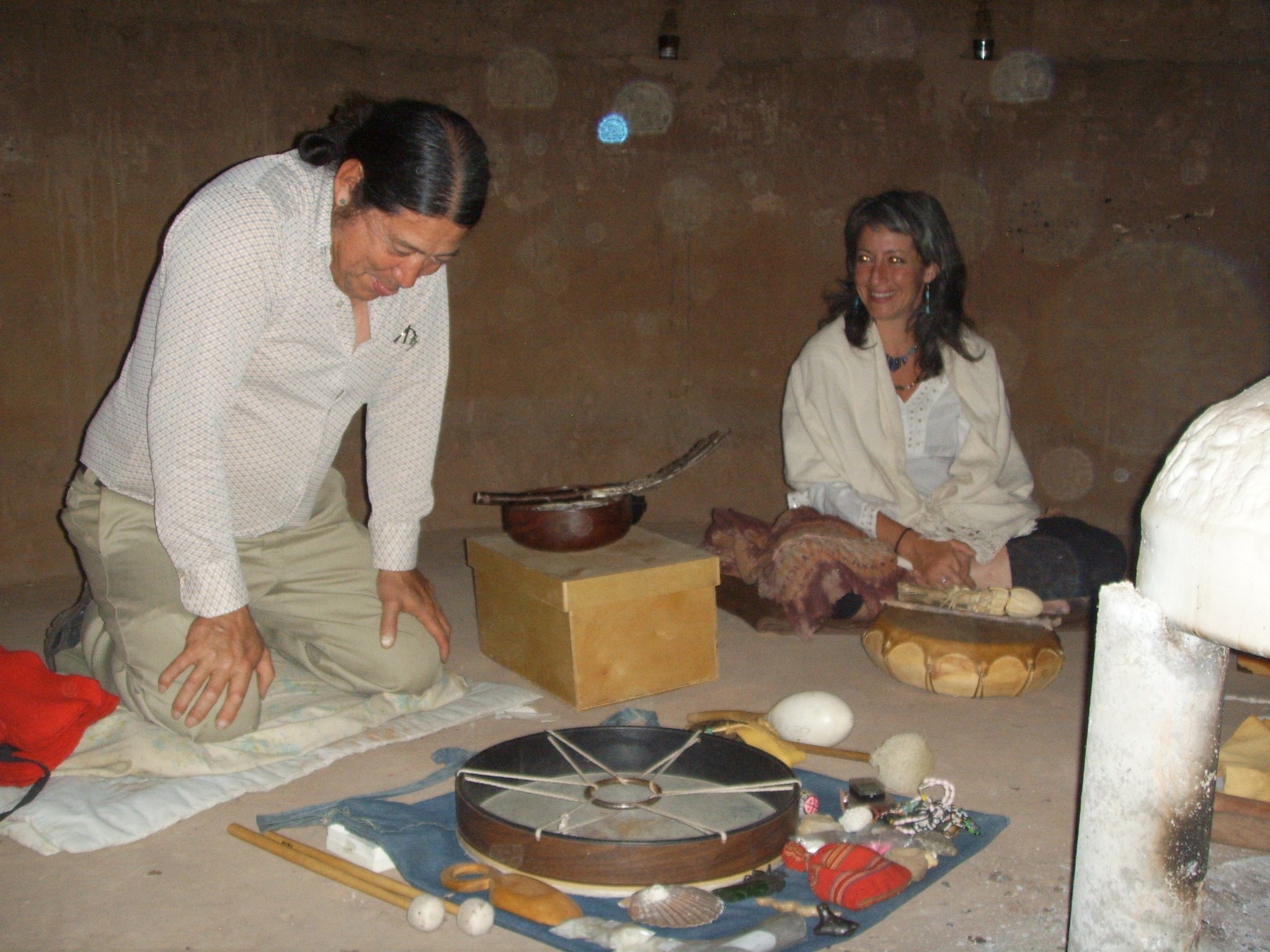 Dr. Courtni training with Patricio Dominguez in Albuquerque
